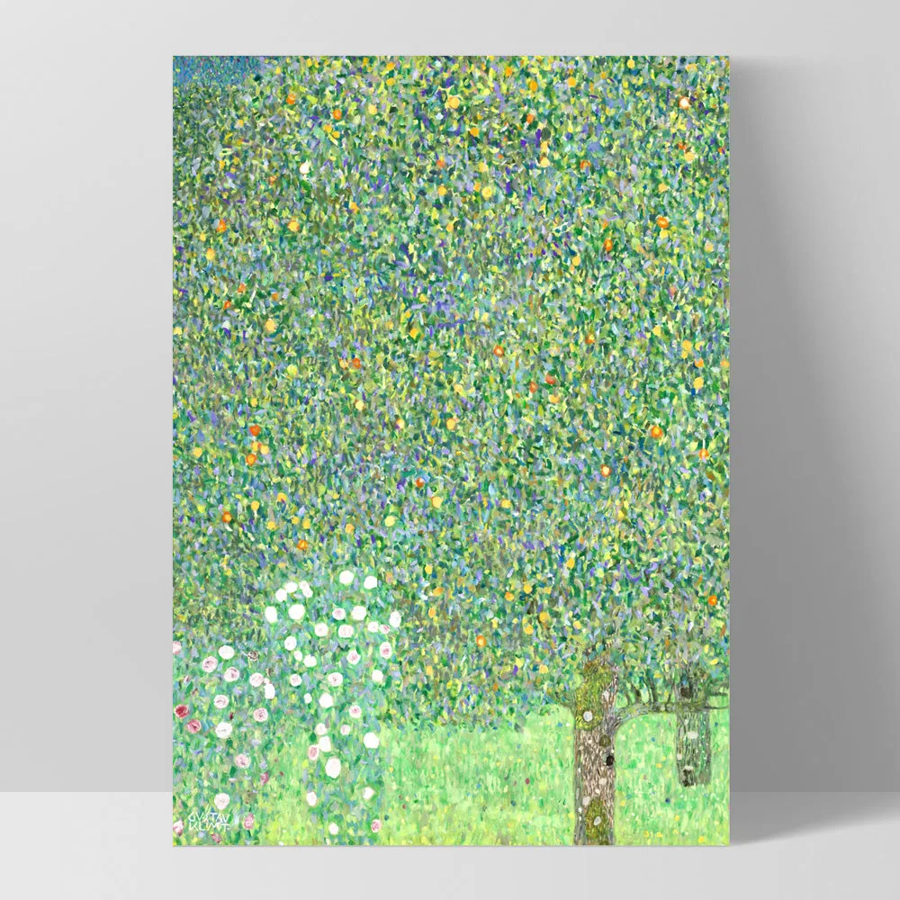 GUSTAV KLIMT | Rosebushes under the Trees - Art Print