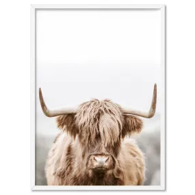 Highland Cow Portrait I - Art Print