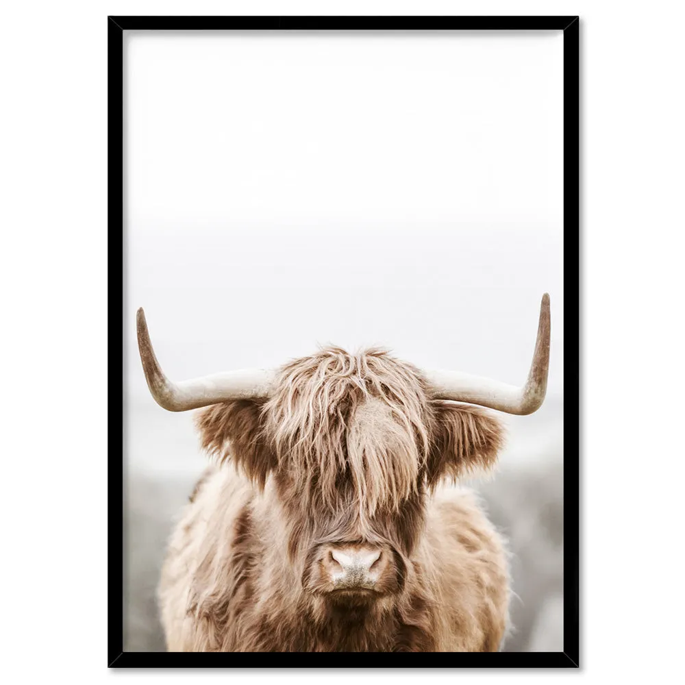 Highland Cow Portrait I - Art Print