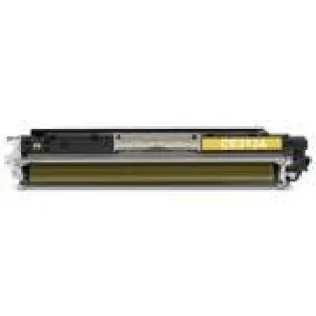 HP 126A Toner Yellow (CE312A), Remanufactured Toner Cartridge for LaserJet CP1025 SERIES
