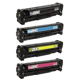 HP 131A Toner Set Of 4 Colors (CF210-13A), Remanufactured Toner Cartridge for LaserJet Pro 200 series