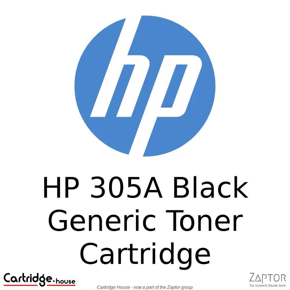 HP 305A Black Toner Cartridge (CE410A) - Alternate Brand, A-C/H-CRG-718/CC530A/CE410A/CF380A-Bk