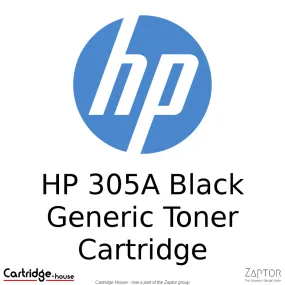 HP 305A Black Toner Cartridge (CE410A) - Alternate Brand, A-C/H-CRG-718/CC530A/CE410A/CF380A-Bk