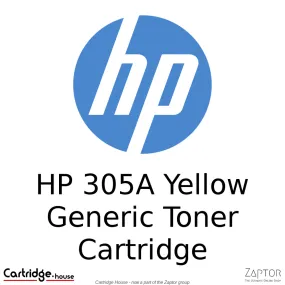 HP 305A Yellow Toner Cartridge (CE412A) - Alternate Brand, A-C/H-CRG-718/CC532A/CE412A/CF382A-Y