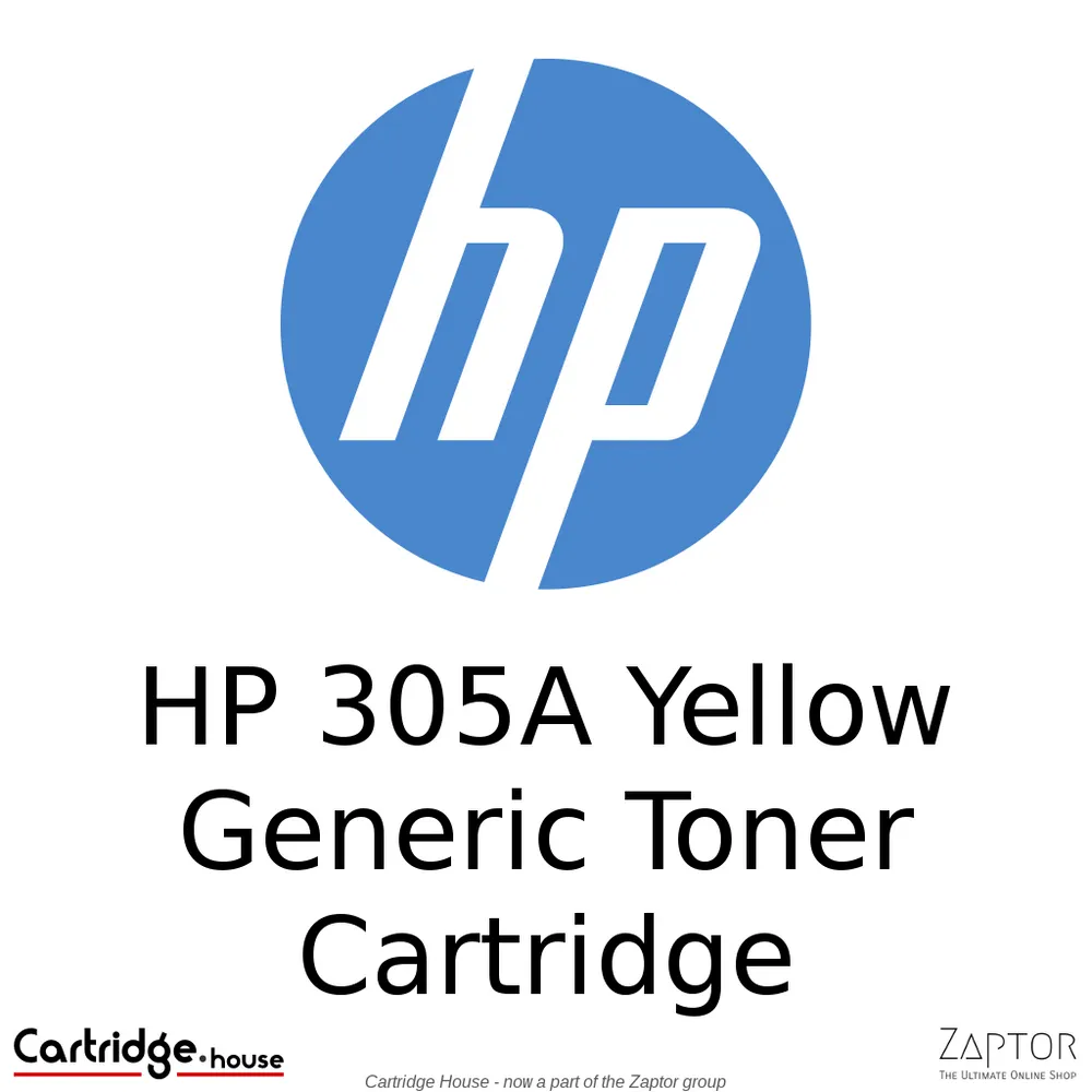 HP 305A Yellow Toner Cartridge (CE412A) - Alternate Brand, A-C/H-CRG-718/CC532A/CE412A/CF382A-Y