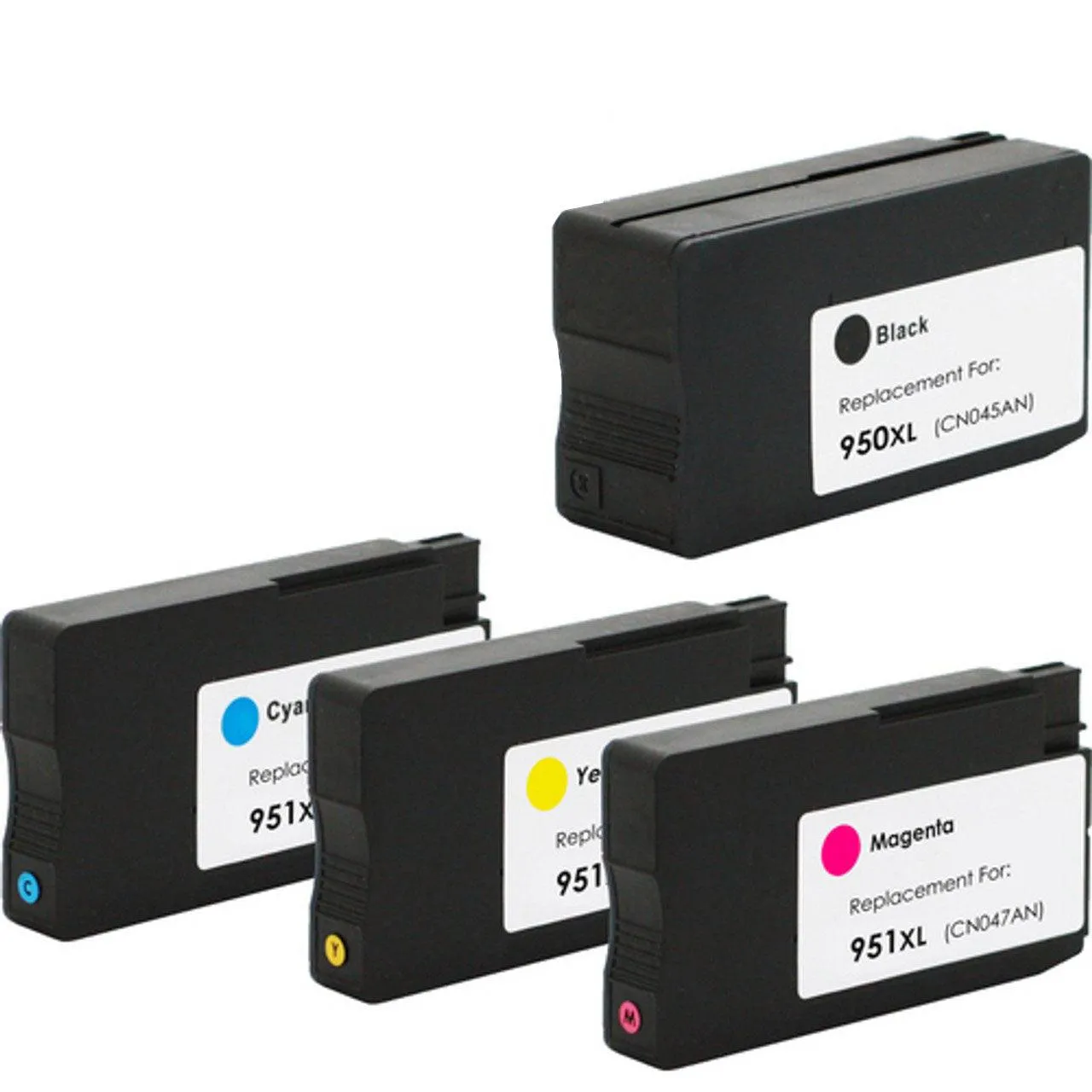 HP 950XL 951XL High Yield Ink Set Of 4 Remanufactured Cartridges for OfficeJet Pro Series