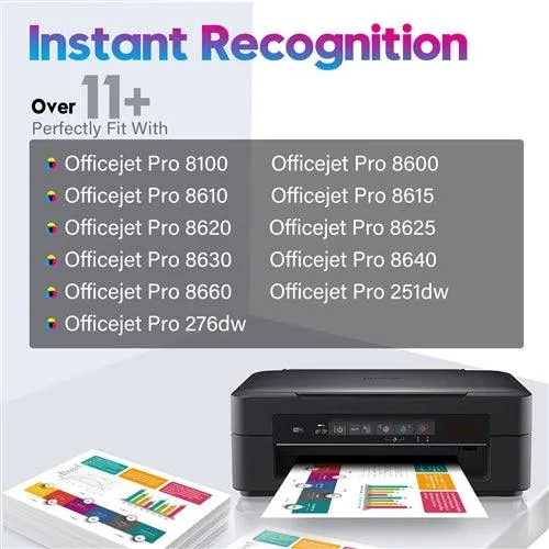 HP 950XL 951XL High Yield Ink Set Of 4 Remanufactured Cartridges for OfficeJet Pro Series