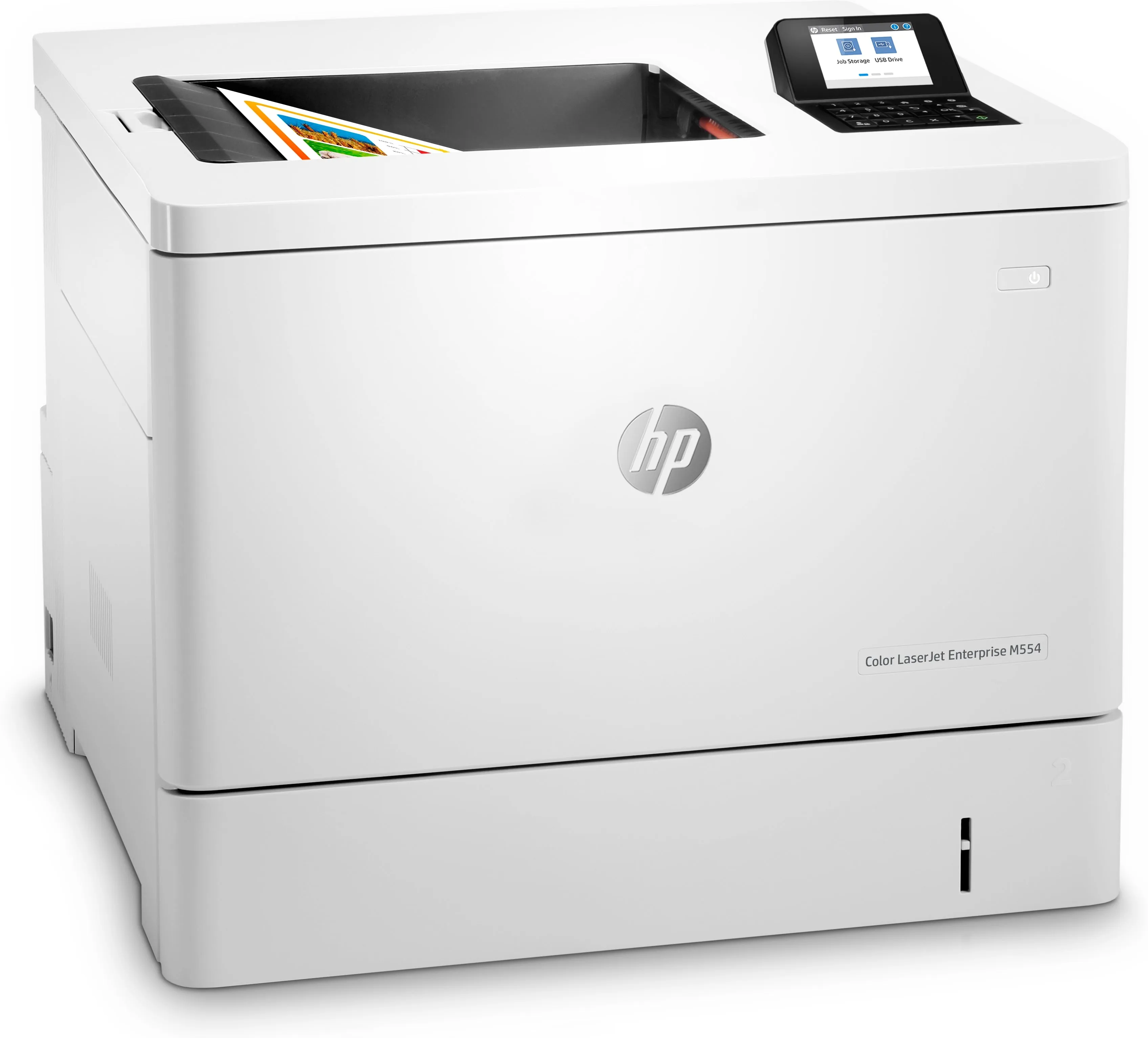 HP Color LaserJet Enterprise M554dn Printer, 35/35 ppm, Ethernet, USB, Duplex - 7ZU81A#BGJ (Certified Refurbished)