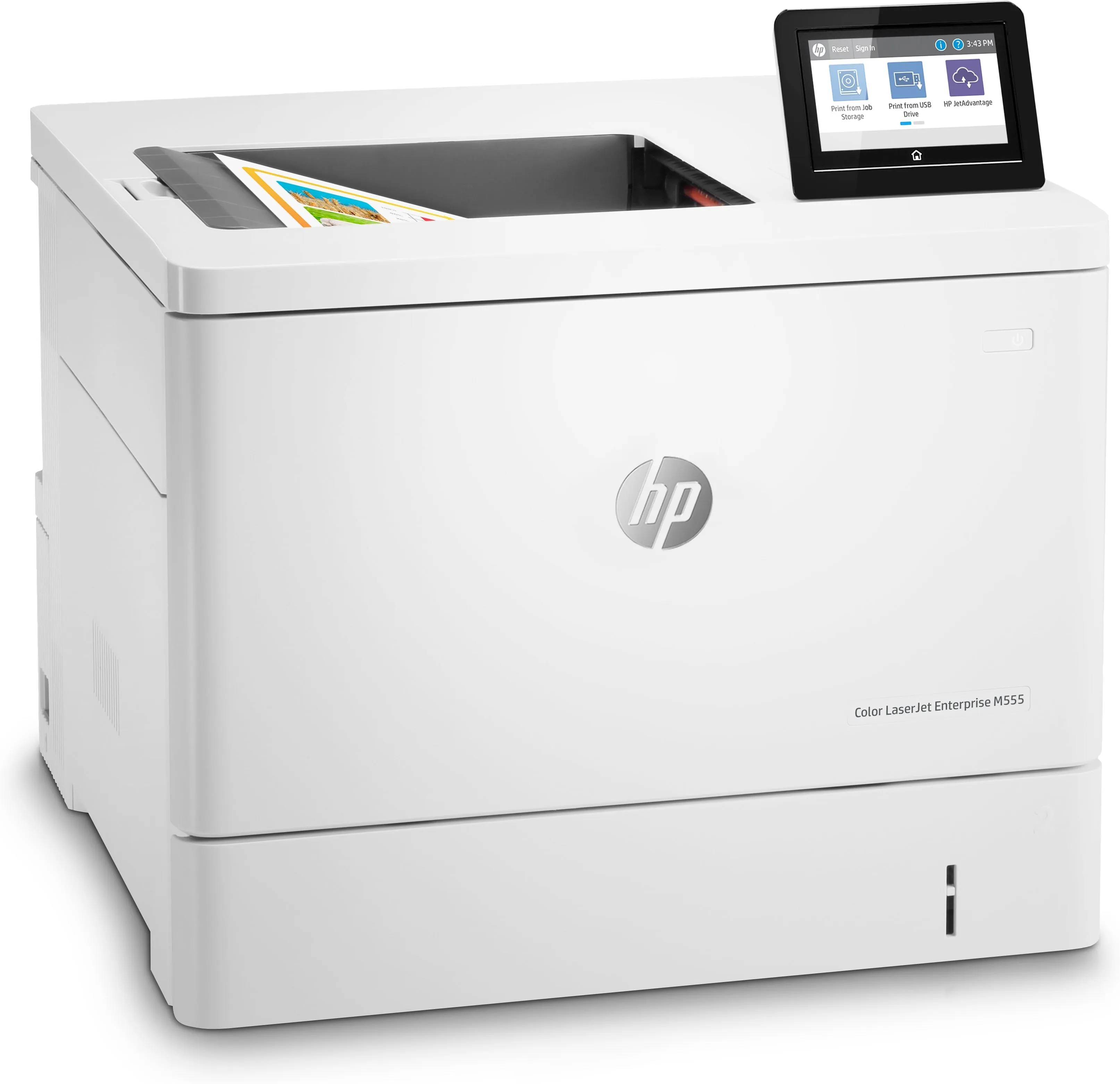 HP Color LaserJet Enterprise M555dn Printer, 40/40 ppm, Ethernet, USB, Duplex - 7ZU78A#BGJ (Certified Refurbished)
