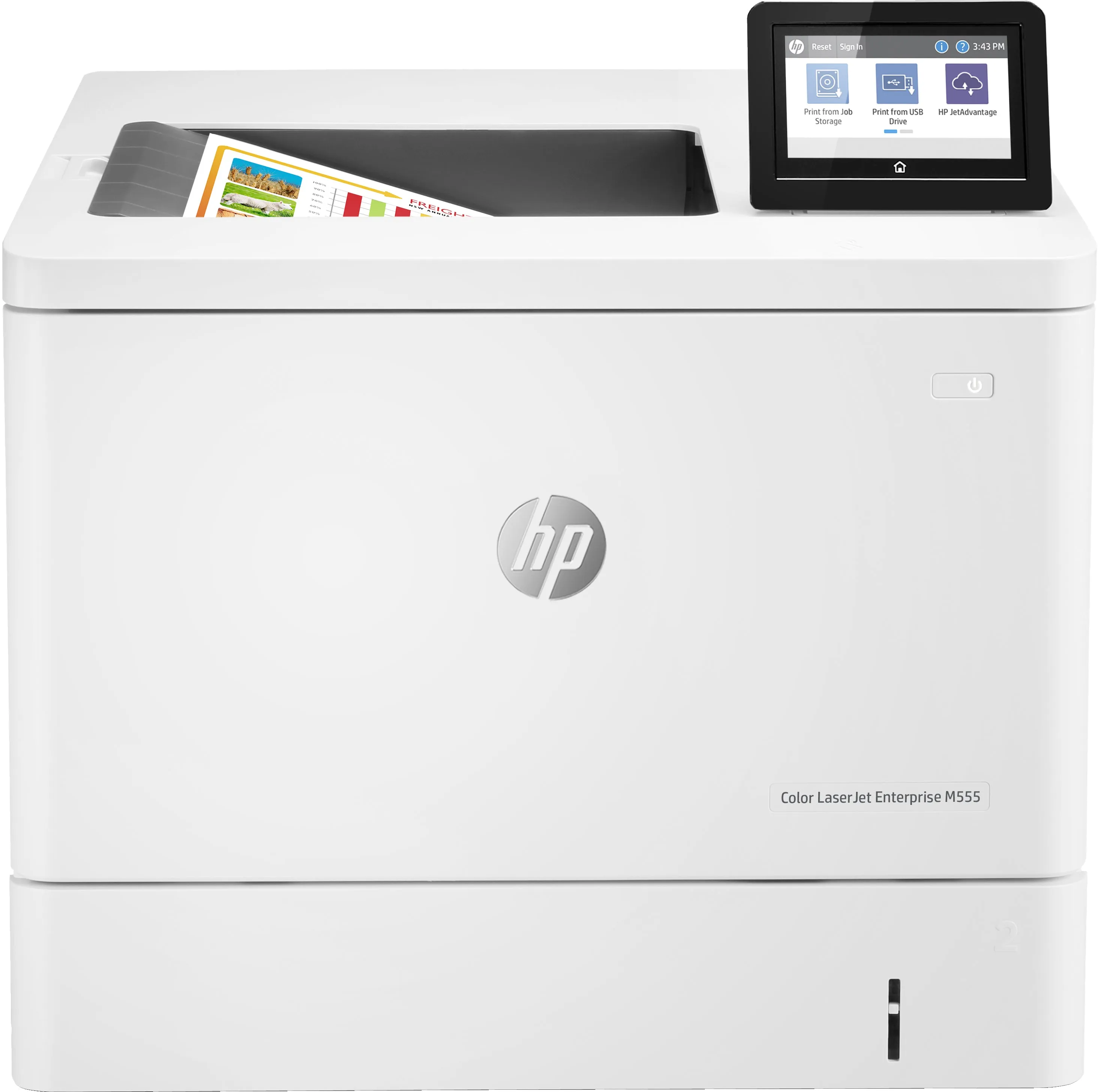 HP Color LaserJet Enterprise M555dn Printer, 40/40 ppm, Ethernet, USB, Duplex - 7ZU78A#BGJ (Certified Refurbished)