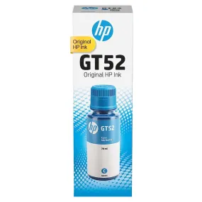 HP Cyan 70ML Original Ink Bottle GT52