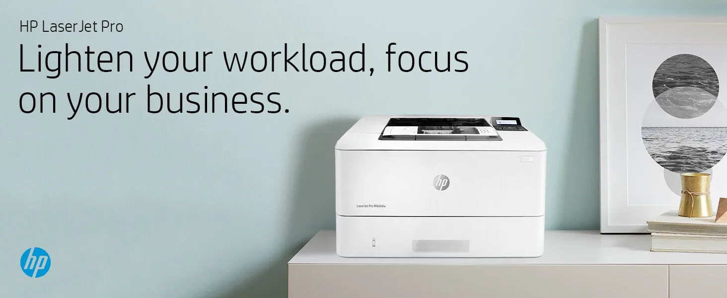 HP LaserJet Pro M404n, Print, Fast first page out speeds; Compact Size; Energy Efficient; Strong Security