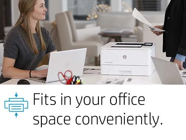 HP LaserJet Pro M404n, Print, Fast first page out speeds; Compact Size; Energy Efficient; Strong Security