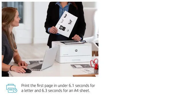 HP LaserJet Pro M404n, Print, Fast first page out speeds; Compact Size; Energy Efficient; Strong Security