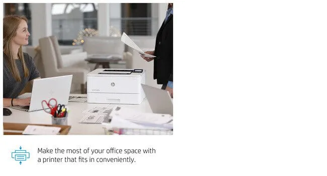 HP LaserJet Pro M404n, Print, Fast first page out speeds; Compact Size; Energy Efficient; Strong Security