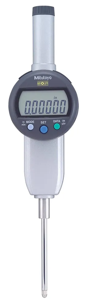 IDC Digimatic Indicator I .00005"/.0001"/.0005"/0.001mm/0.01mm X 2" I 3/8" Stem I Flat Back