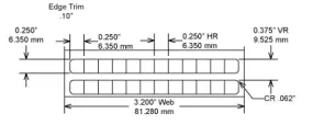 Identco TTL100-701-10 .25X.25 Matte White Polyester Thermal Transfer Labels
