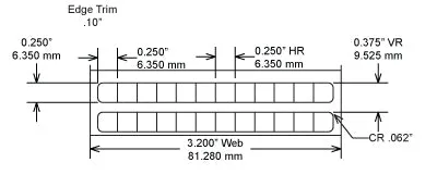Identco TTL100-701-10 .25X.25 Matte White Polyester Thermal Transfer Labels