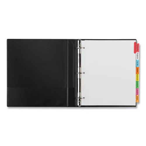 Insertable Big Tab Dividers, 8-tab, 11.13 X 9.25, White, Assorted Tabs, 1 Set