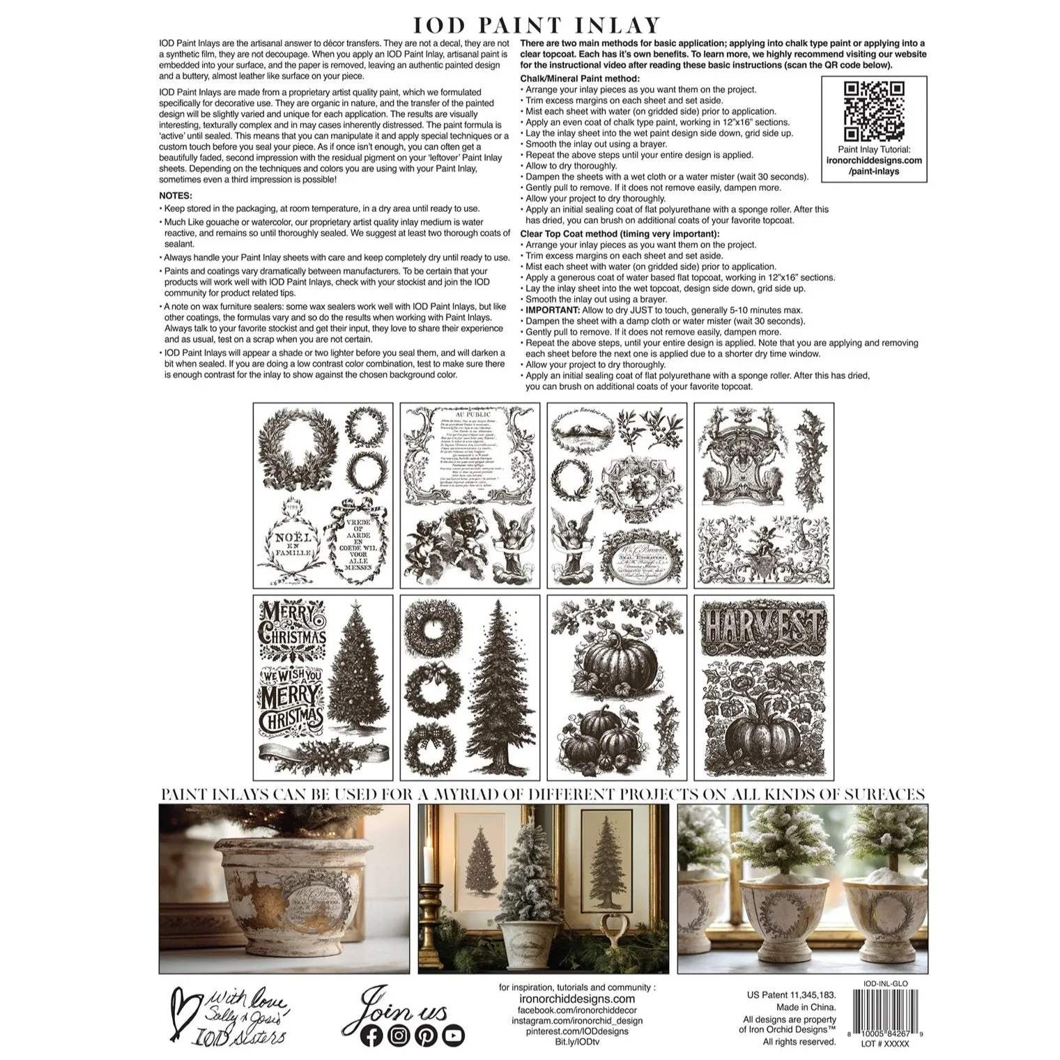 IOD Gloria Paint Inlay - Iron Orchid Designs