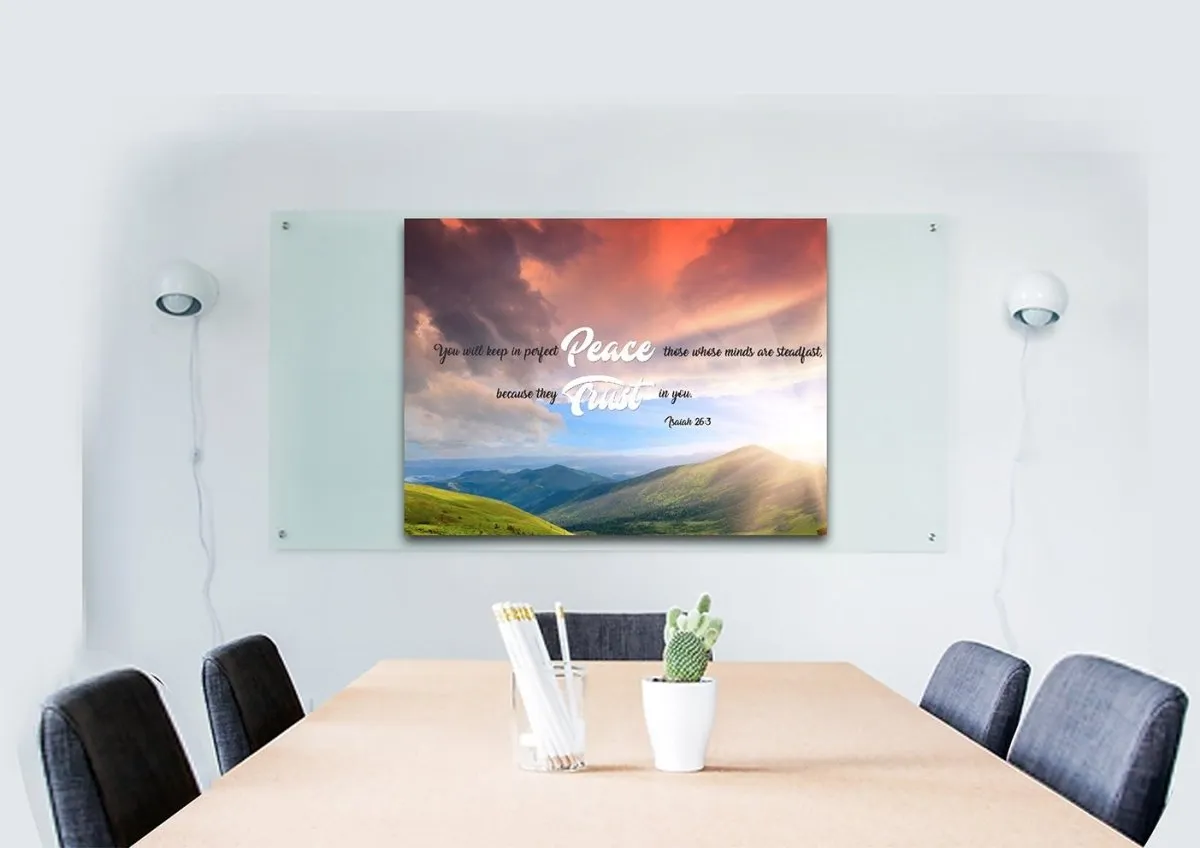 Isaiah 263 Niv Keep In Perfect Peace Canvas Wall Art Print - Christian Canvas Wall Art