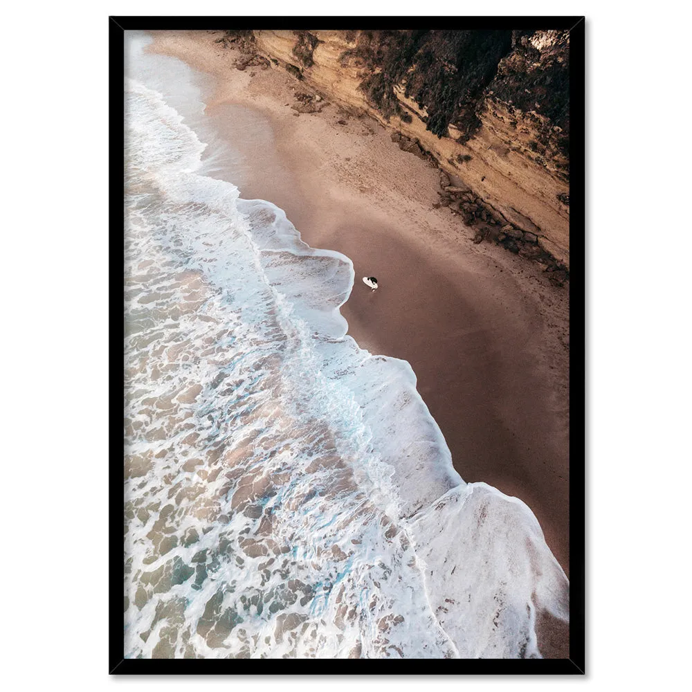 Jan Juc Beach VIC Aerial IV - Art Print by Beau Micheli