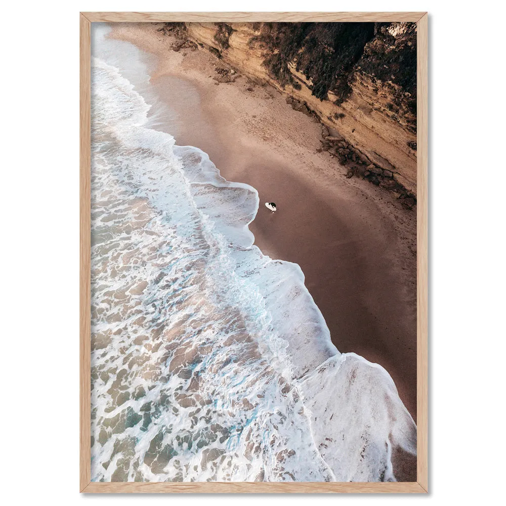 Jan Juc Beach VIC Aerial IV - Art Print by Beau Micheli