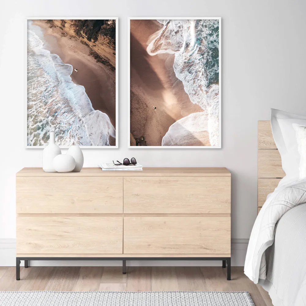 Jan Juc Beach VIC Aerial IV - Art Print by Beau Micheli