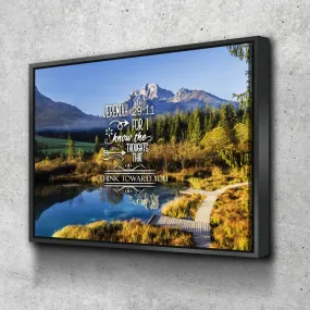 Jeremiah 2911 Kjv #8 Bible Verse Canvas Wall Art - Christian Canvas Wall Art