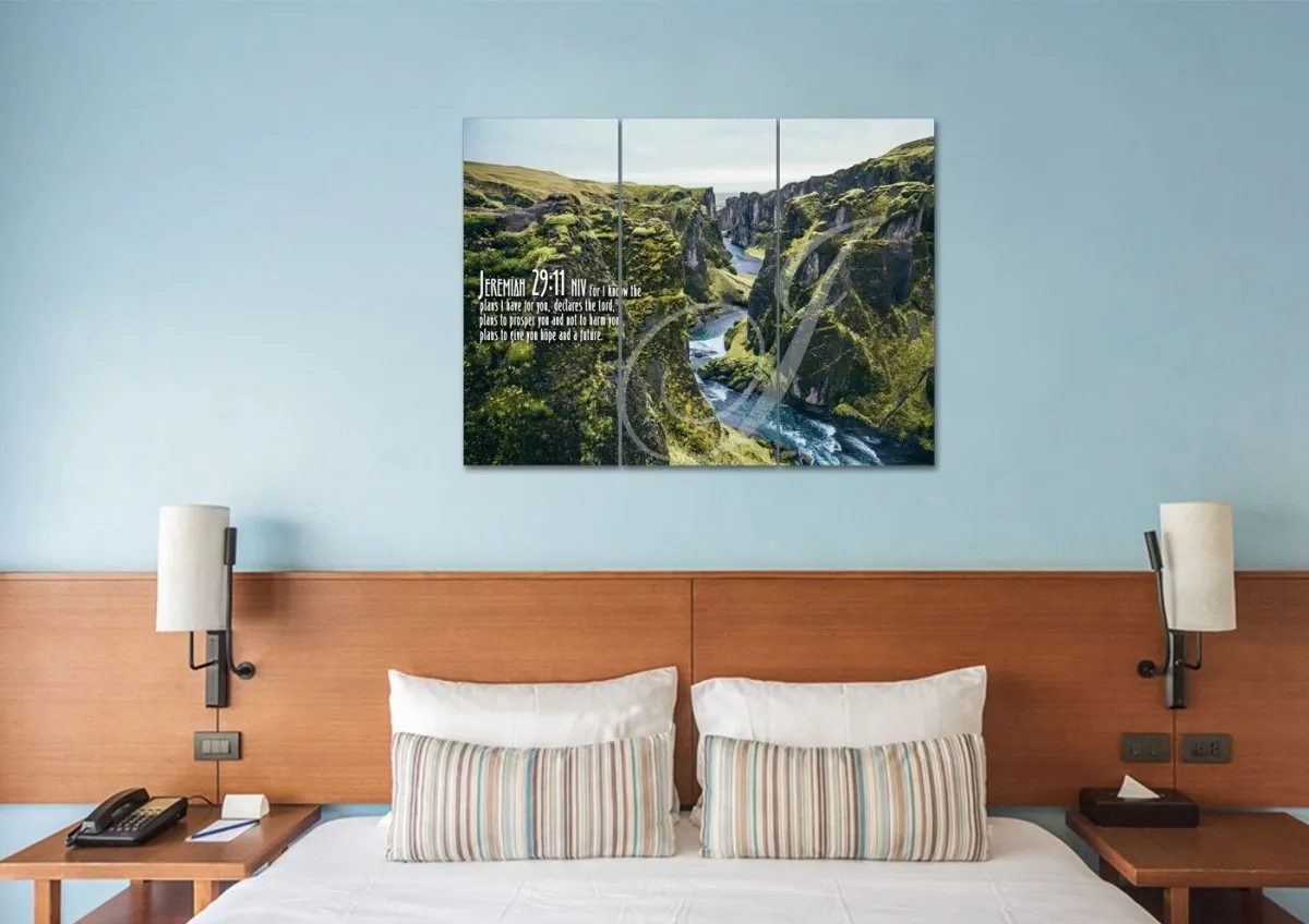 Jeremiah 2911 Niv #14 Bible Verse Canvas Wall Art - Christian Canvas Wall Art