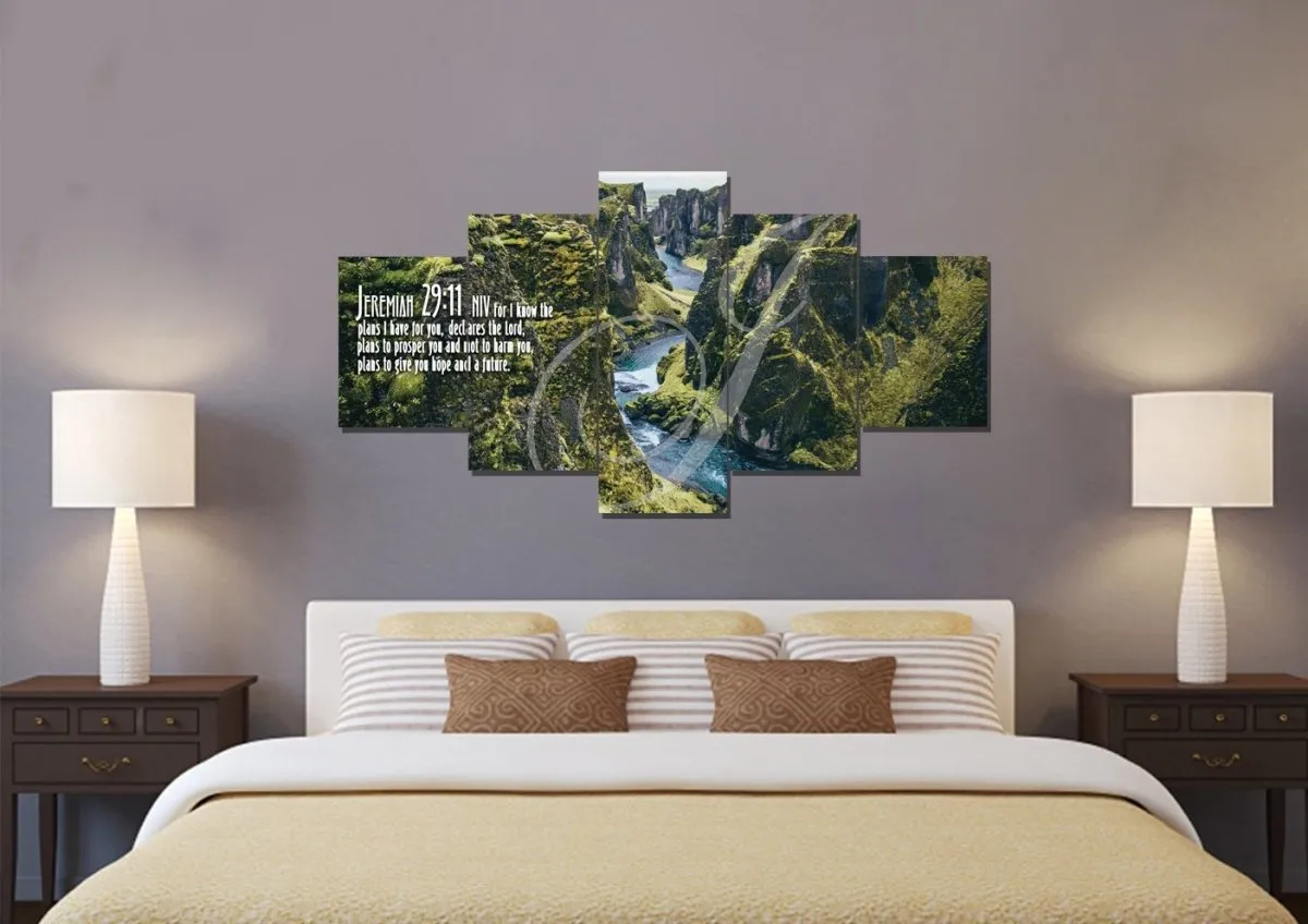 Jeremiah 2911 Niv #14 Bible Verse Canvas Wall Art - Christian Canvas Wall Art