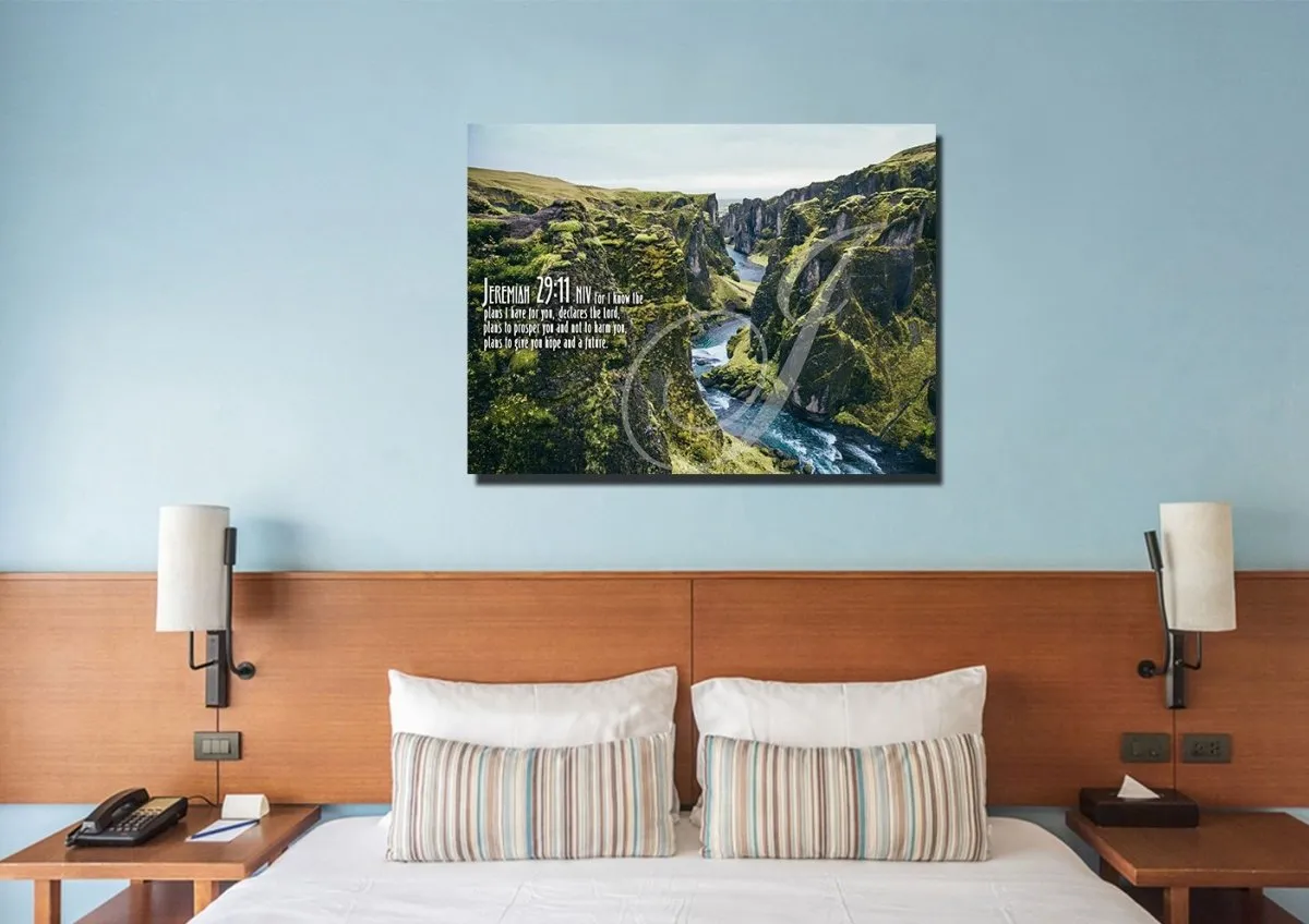 Jeremiah 2911 Niv #14 Bible Verse Canvas Wall Art - Christian Canvas Wall Art