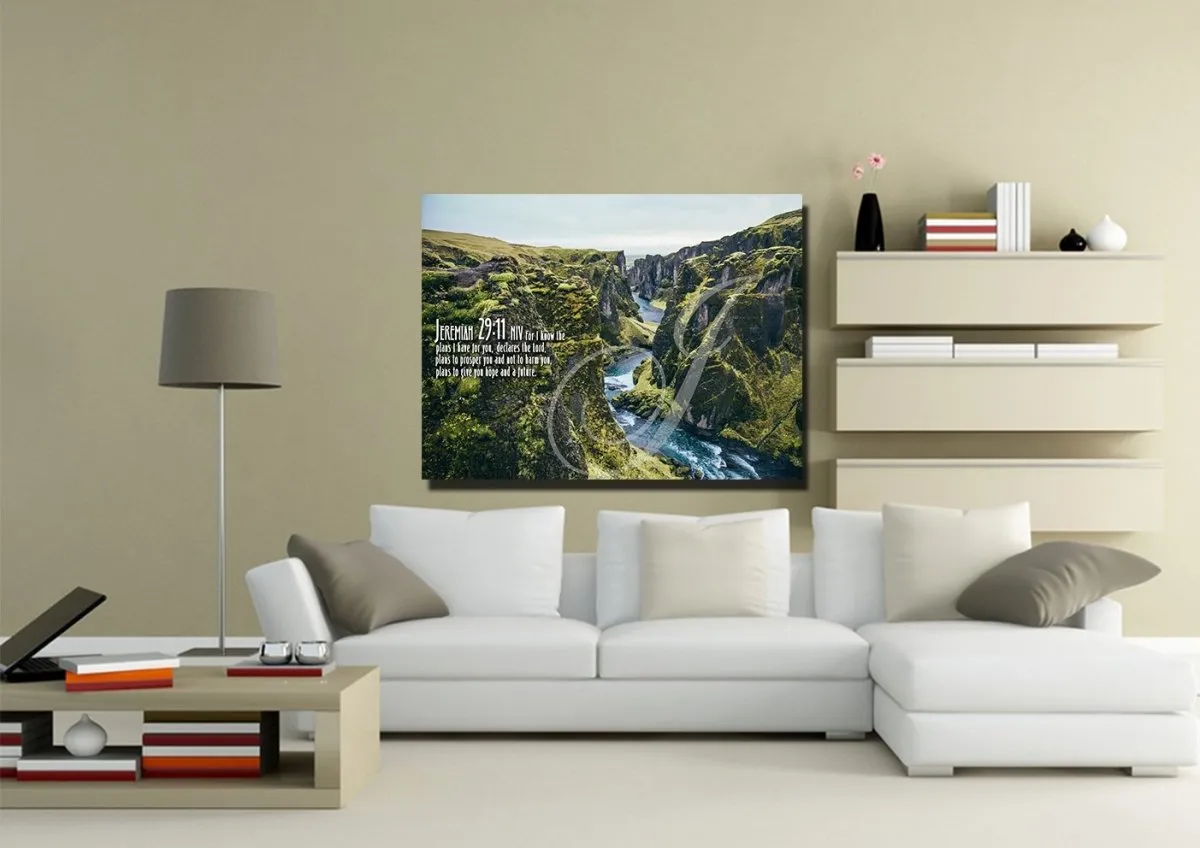 Jeremiah 2911 Niv #14 Bible Verse Canvas Wall Art - Christian Canvas Wall Art