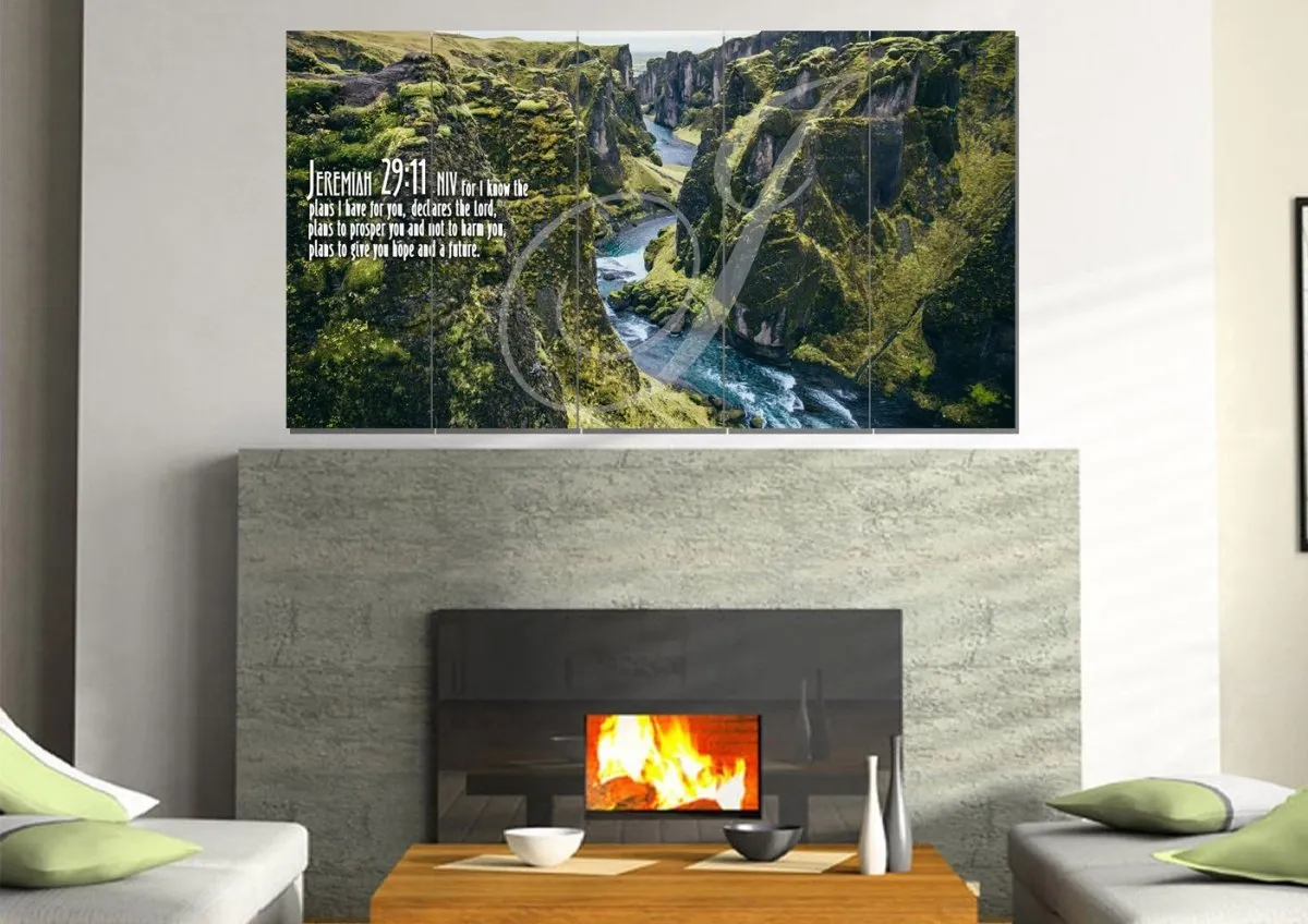 Jeremiah 2911 Niv #14 Bible Verse Canvas Wall Art - Christian Canvas Wall Art