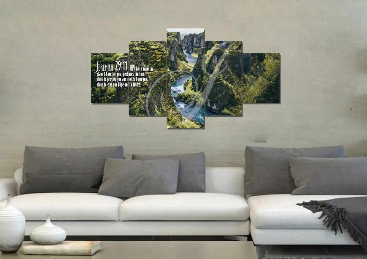 Jeremiah 2911 Niv #14 Bible Verse Canvas Wall Art - Christian Canvas Wall Art