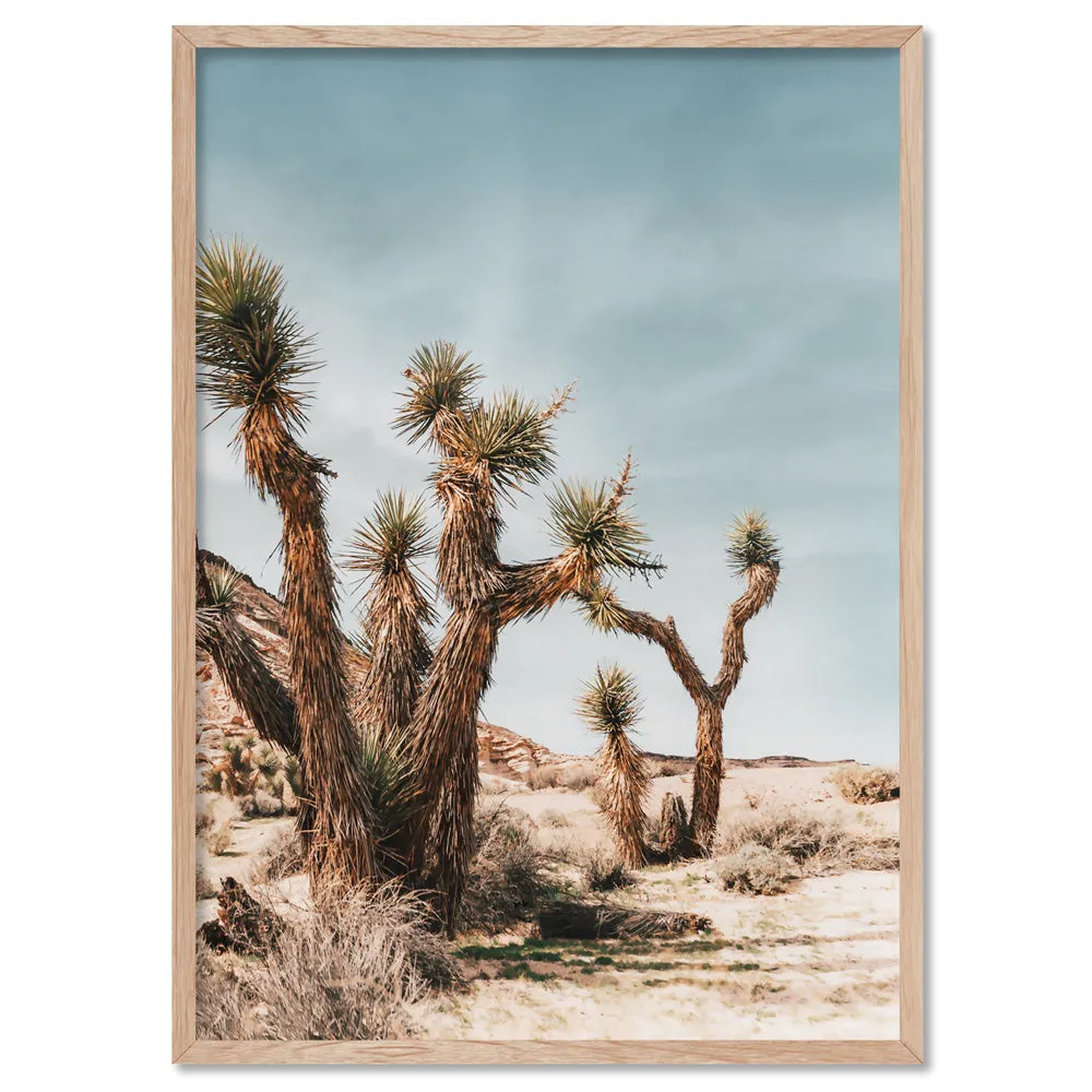 Joshua Trees Desert Landscape I - Art Print