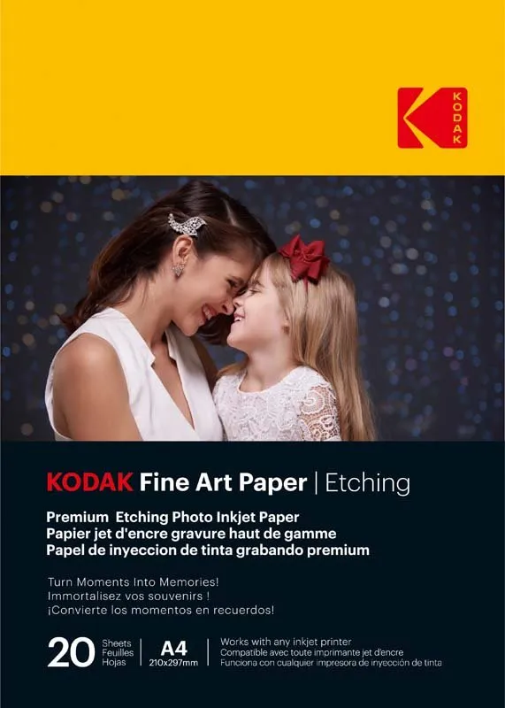 Kodak Fine Art Premium Etching Paper 210gsm A4 20 Sheets