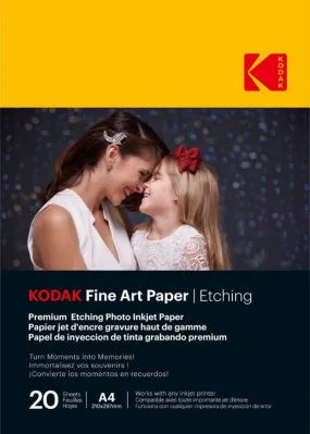 Kodak Fine Art Premium Etching Paper 210gsm A4 20 Sheets