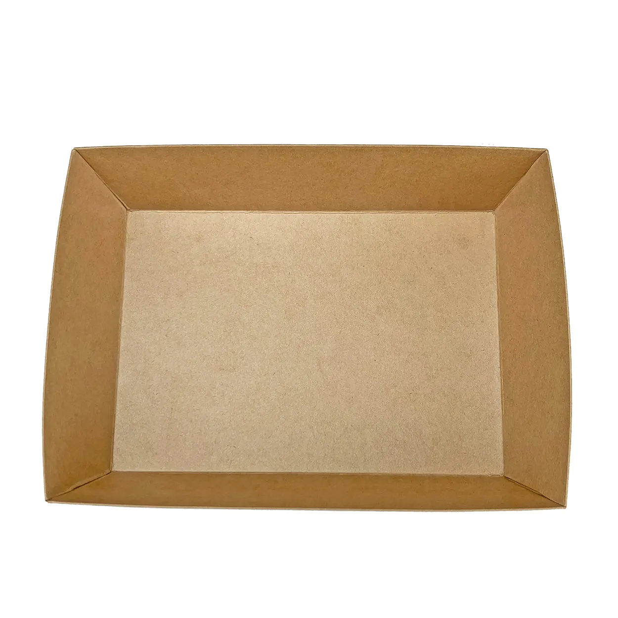 Kraft Greaseproof Paper Take Out Sushi Tray 8.1" x 5.9" (300/case) - No Lids