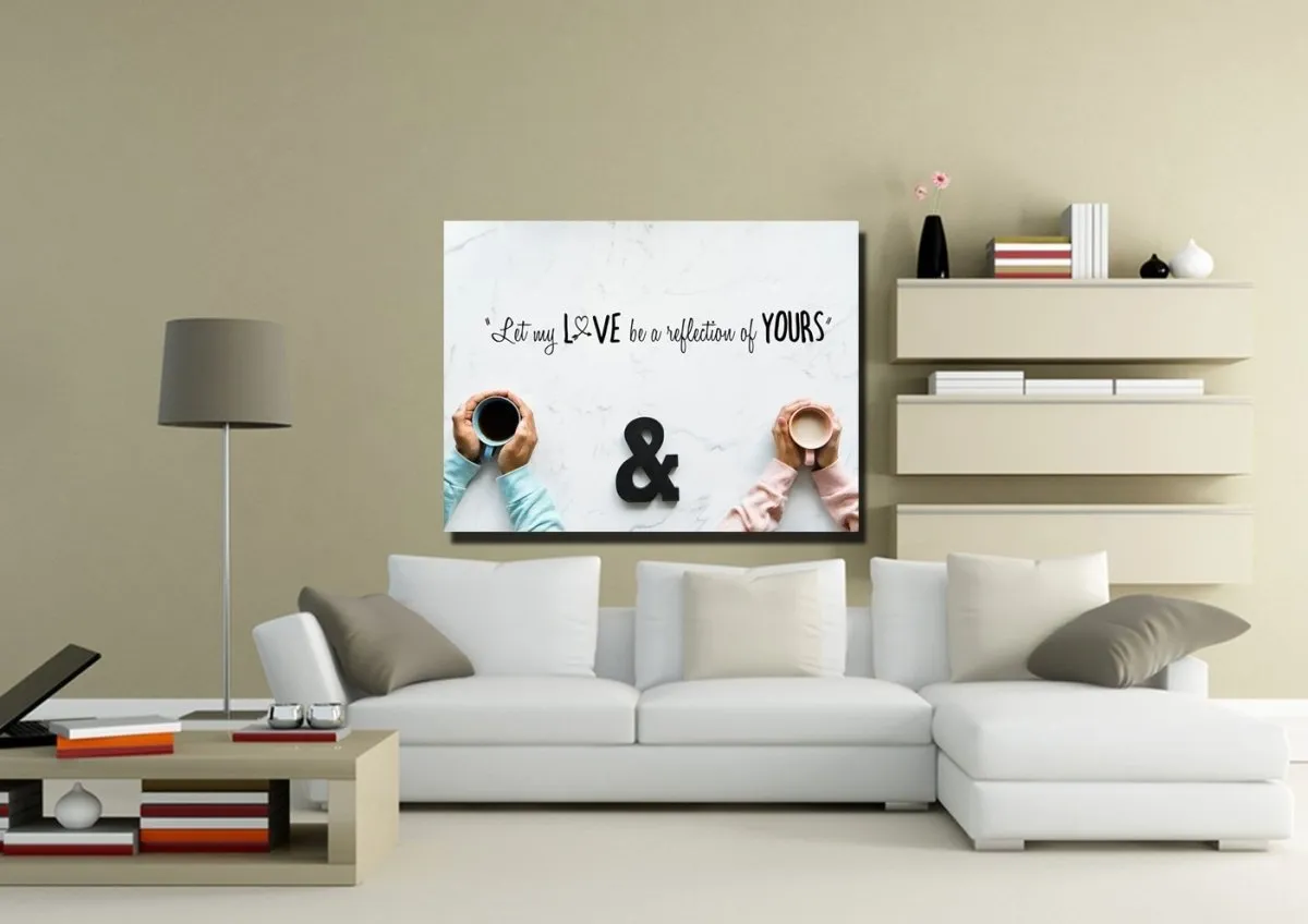 Let My Love Be A Reflection Of Yours Canvas Wall Art Print - Christian Canvas Wall Art