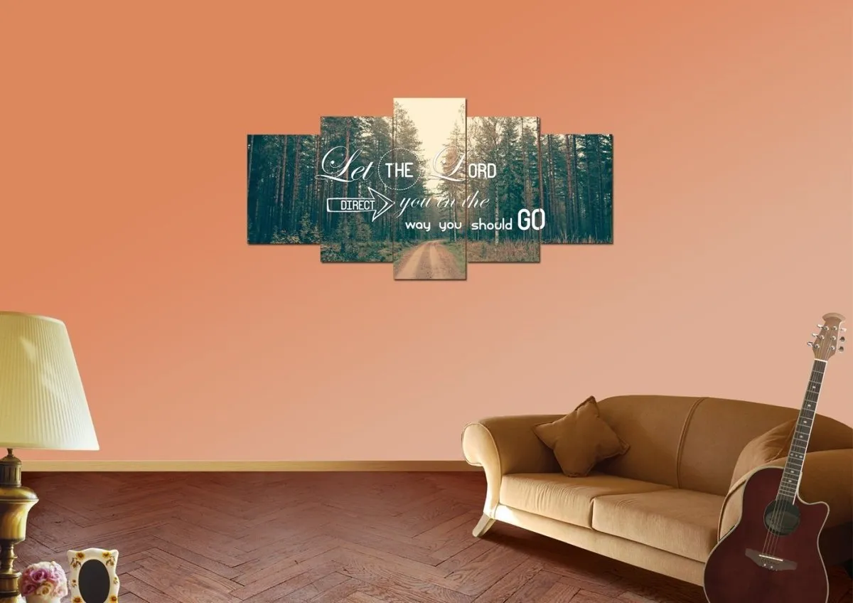 Let The Lord Direct You In The Way You Should Go Canvas Wall Art Print - Christian Canvas Wall Art