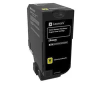 Lexmark CS/CX Yellow Standard Yield Return Program Toner Cartridge, 7000 Pages Yield - 74C1SY0