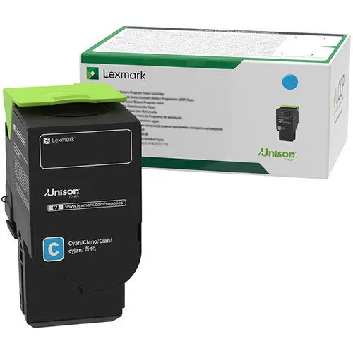 Lexmark Cyan Extra High Yield Return Program Toner Cartridge, 3500 Pages Yield - C241XC0
