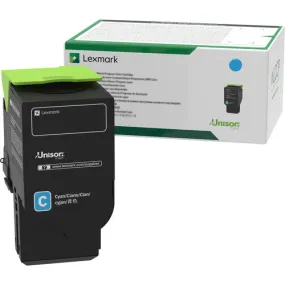 Lexmark Cyan High Yield Return Program Toner Cartridge, 2300 Pages Yield - C231HC0