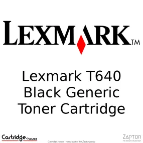 Lexmark T640, T642, T644 Black Remanufactured Compatible Toner Cartridge - Alternate Brand, A-L-T640/T642/T644-BK