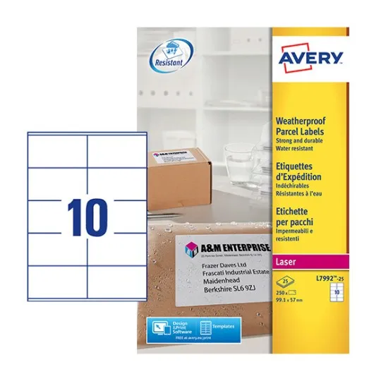 Mailing labels 99.1 x 57mm
