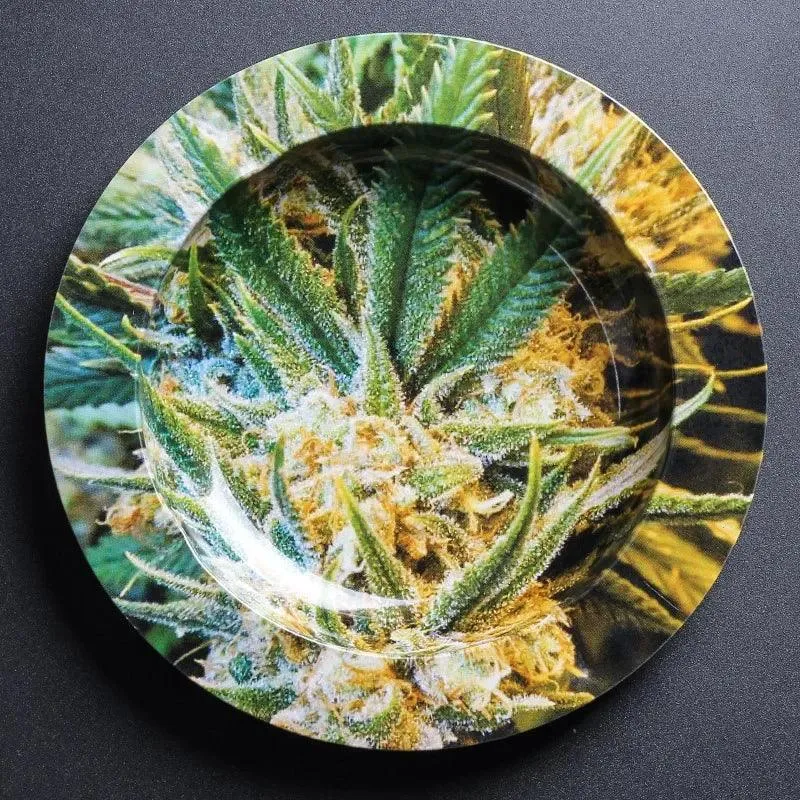 Metal Tobacco Herb Rolling Tray Cigarette Paper Rolling Tray Plate Cigar Cigarette Ashtray Discs for Smoke Cigarette Ash Trays