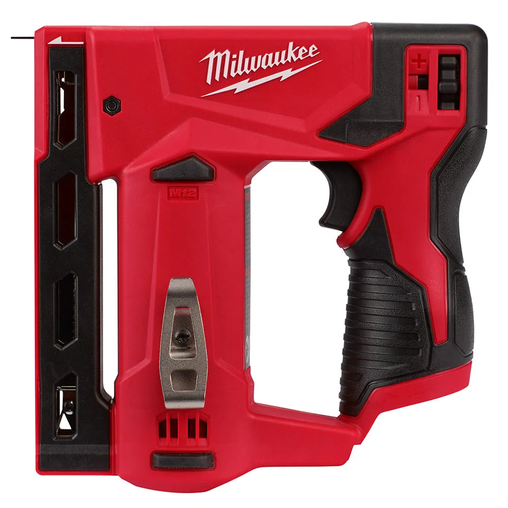 Milwaukee 2447-20x2BSK M12 12V 3/8" Crown Stapler w/ 4AH and 2AH Starter Kit