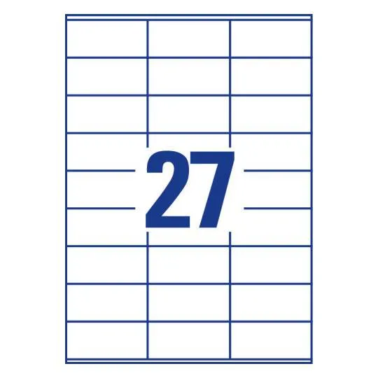 Multipurpose General Use Labels with Ultra Grip 70 x 32 mm A4