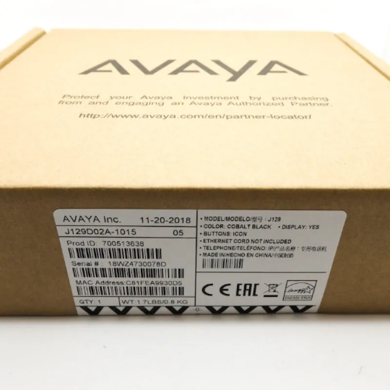 NEW RESEALED Avaya J129 IP Phone J129D02A-1015 700513638